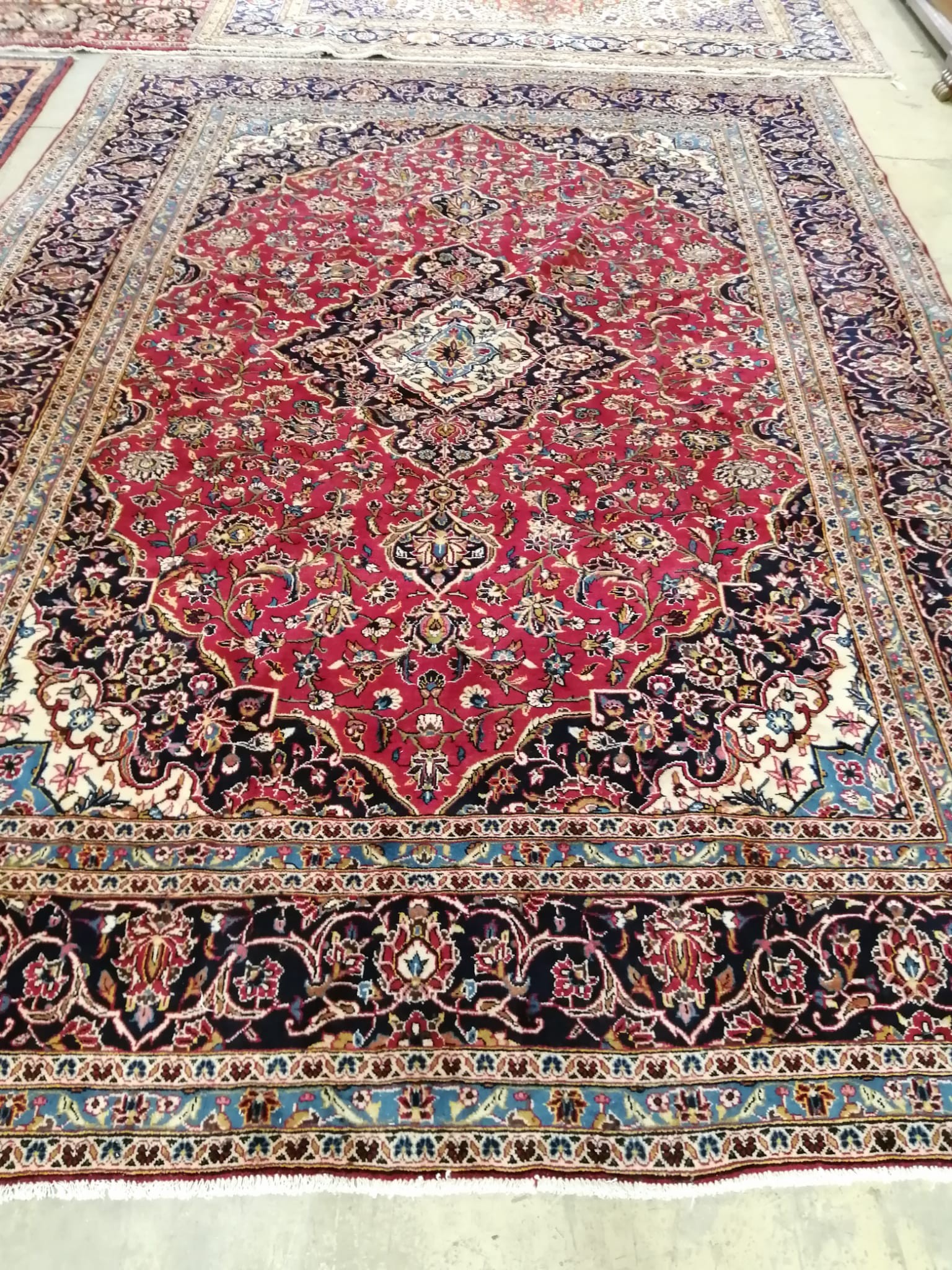 A Kashan carpet, 350 x 250cm